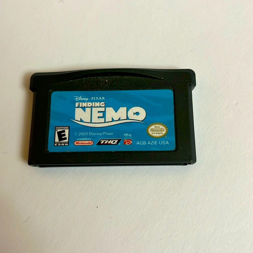 Gameboy Advance Finding Nemo Video Game